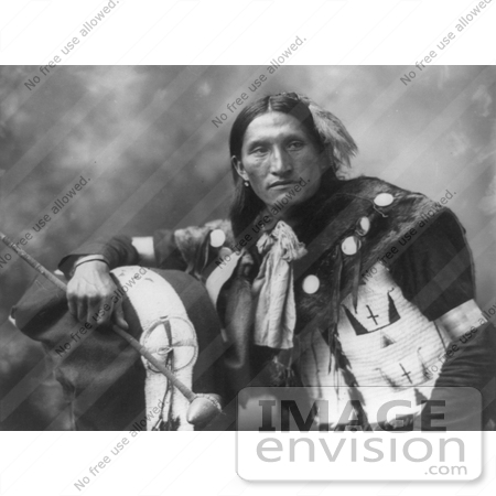 #7196 Stock Image: Sioux Man Named Eddie Plenty Holes by JVPD