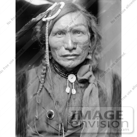 #7198 Stock Image: Sioux Native American Indian, Iron White Man by JVPD