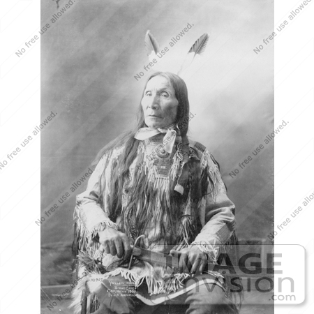 #7253 Stock Image: Sioux Indian Chief, Yellow Hair by JVPD