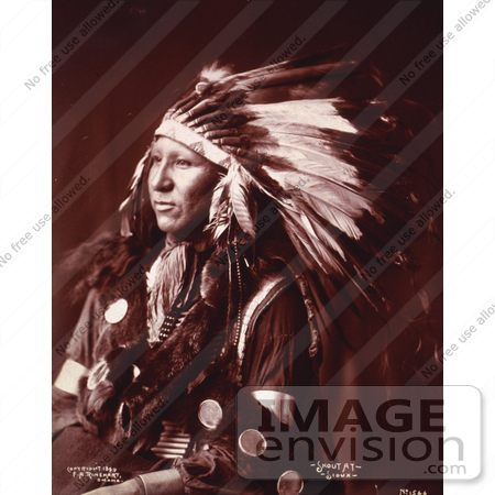 #7262 Stock Image: Sioux Native American Indian, Shout At by JVPD