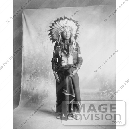 #7269 Stock Image: Sioux Indian Named Eagle Shirt by JVPD