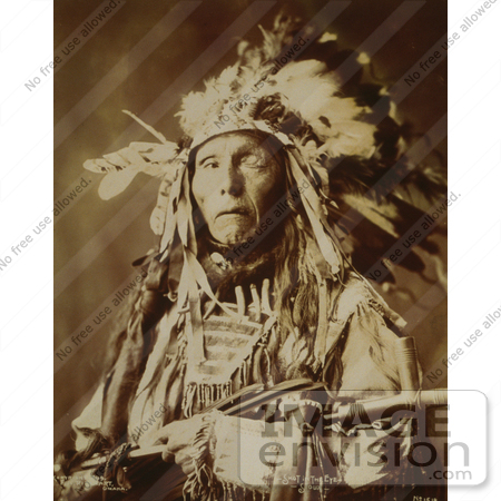 #7271 Stock Image: Shot in The Eye, Sioux Native American by JVPD