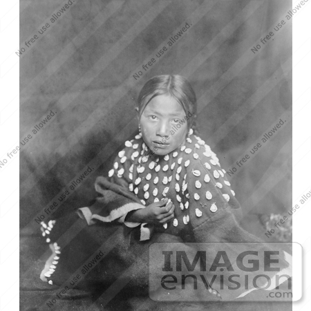 #7275 Stock Image: Sioux Indian Child by JVPD