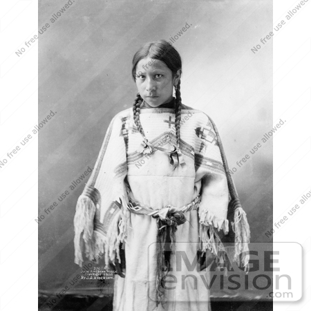 #7279 Stock Image: Lakota Indian Woman, Julia American Horse by JVPD