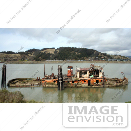 #728 Photo of the Mary D Hume, Port of Gold Beach, Oregon by Jamie Voetsch