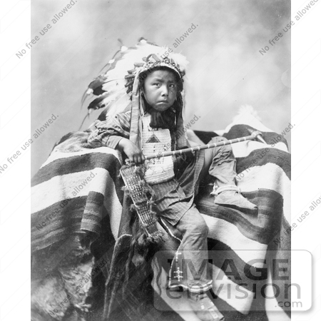 #7283 Stock Image: Lakota Indian, Joseph Bird Head by JVPD