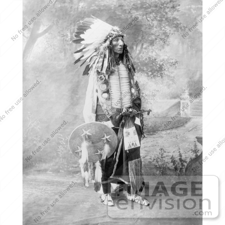 #7291 Stock Image: Sioux Native American Named Turning Bear by JVPD