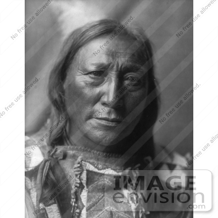 #7331 Stock Image: Brule Native American Man Named Hollow Horn Bear by JVPD