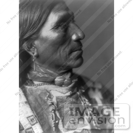 #7333 Stock Photography: Little Hawk, Brule Native American Indian by JVPD