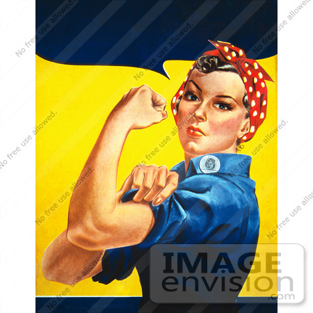 #7346 We Can Do It! Rosie the Riveter Image by JVPD