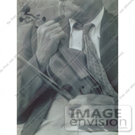 #7371 Stock Image of James Duff With Violin by JVPD