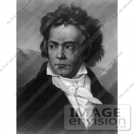 #7397 Stock Picture of Ludwig Van Beethoven by JVPD