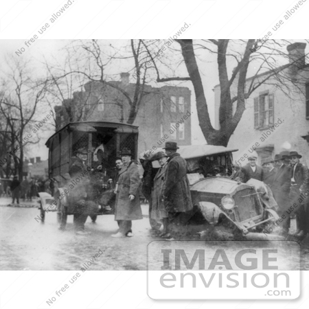 #7434 Stock Picture of an Auto Wreck During Prohibition by JVPD