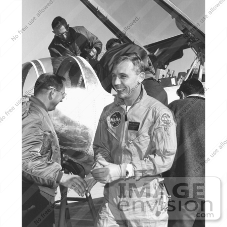 #7480 Stock Picture of a HL-10 Lifting Body Pilot Bruce Peterson by JVPD