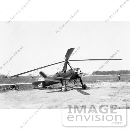 #7487 Stock Picture of a Pitcairn PAA-1 Autogiro by JVPD