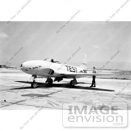 #7489 Stock Picture of a Lockheed P-80A Airplane by JVPD