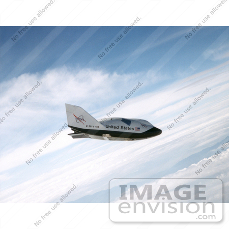 #7492 Stock Picture of a X-38 Ship in Free Flight by JVPD