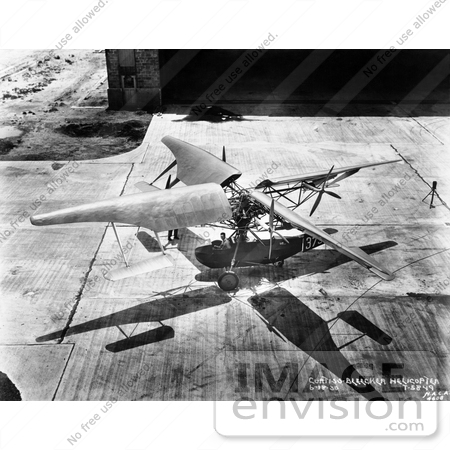 #7493 Stock Picture of a Curtiss Bleeker Helicopter by JVPD