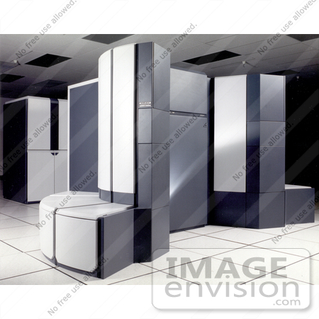 #7503 Stock Picture of a Cray Y 190A Supercomputer by JVPD