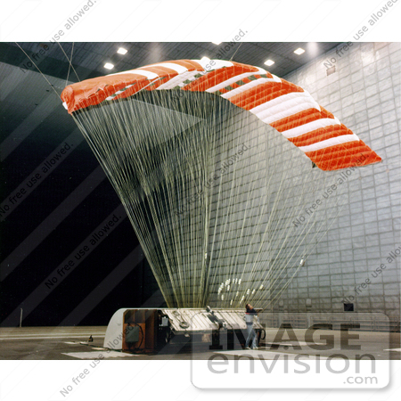#7504 Stock Picture of a Parafoil in Wind Tunnel by JVPD