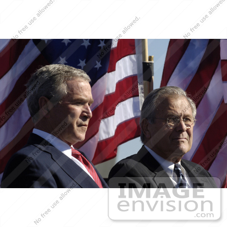#7513 George W Bush and Donald H Rumsfeld by JVPD