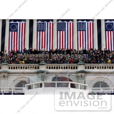 #7516 George W Bush During Inaugural Address by JVPD