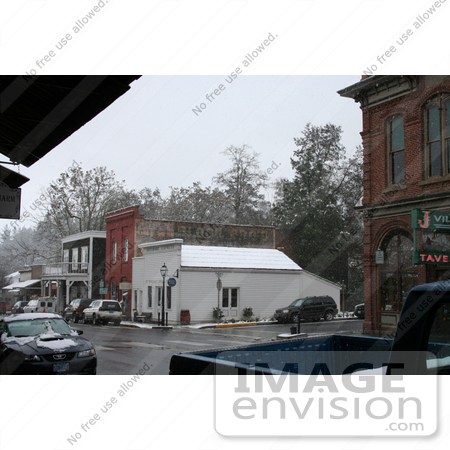 #754 Image of Snow Falling in Jacksonville, Oregon by Jamie Voetsch