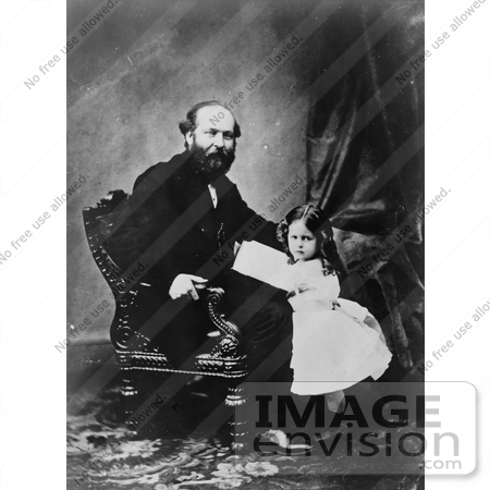#7544 Picture of Mollie Garfield and James Abram Garfield by JVPD