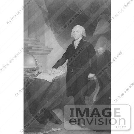 #7545 Picture of James Madison, 4th American President by JVPD