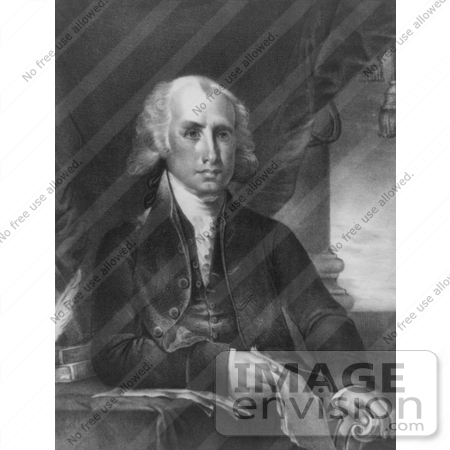 #7547 Image of James Madison, Fourth President of the United States by JVPD
