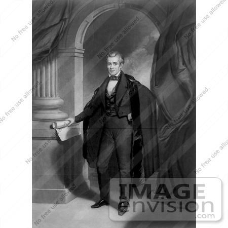 #7574 Image of President James K Polk by JVPD
