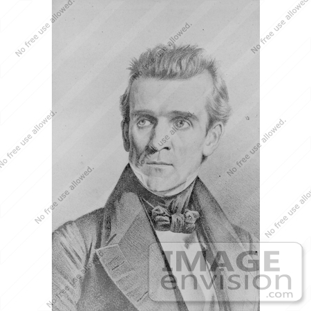 #7575 Image of James K Polk, Eleventh American President by JVPD