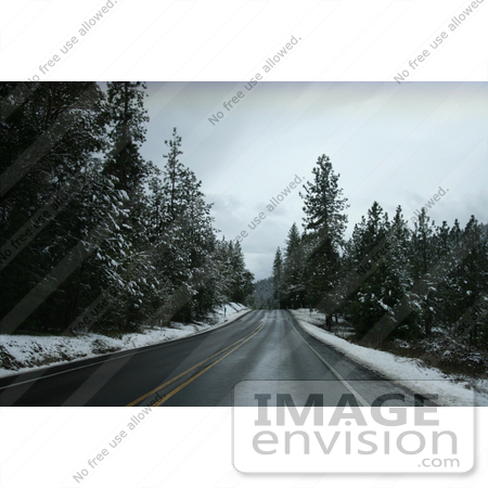 #758 Image of the Highway 238 in Winter by Jamie Voetsch