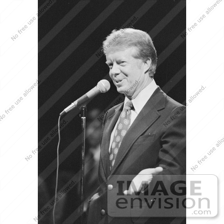 #7588 Picture of Jimmy Carter Giving a Speech by JVPD