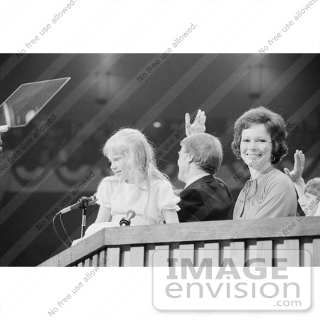 #7593 Picture of Rosalynn, Amy, and Jimmy Carter by JVPD