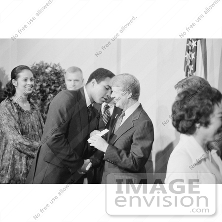 #7606 Picture of Jimmy Carter Greeting Mohammed Ali by JVPD