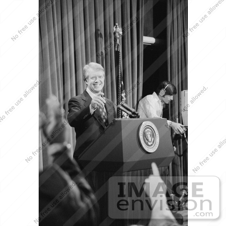 #7611 Picture of Jimmy Carter at a Press Conference by JVPD