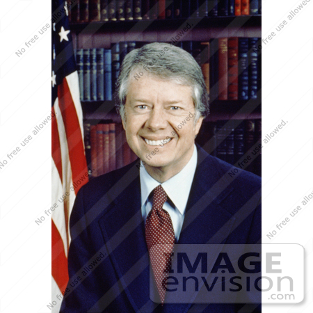 #7616 Picture of American President Jimmy Carter by JVPD