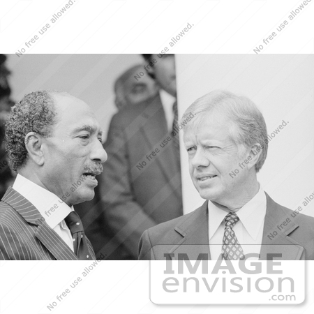#7621 Photo of Jimmy Carter and Anwar Sadat by JVPD