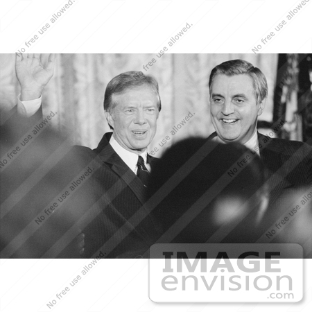 #7622 Picture of Jimmy Carter and Walter Mondale by JVPD