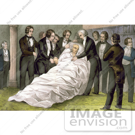 #7634 Picture of the Death of John Quincy Adams by JVPD