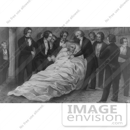 #7635 Photo of the Death of John Quincy Adams by JVPD