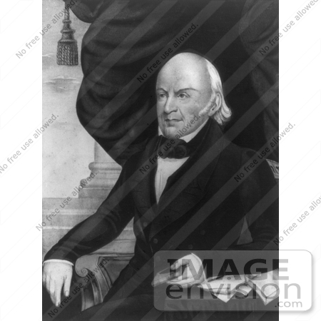 #7640 Image of American President John Quincy Adams by JVPD