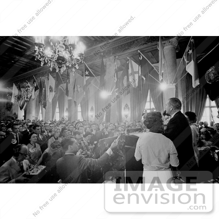 #7654 Picture of LBJ at a Reception at Biltmore Hotel by JVPD