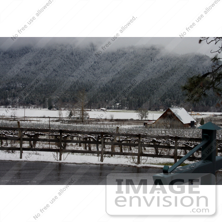 #768 Photo of the Valley View Winery in Snow by Jamie Voetsch