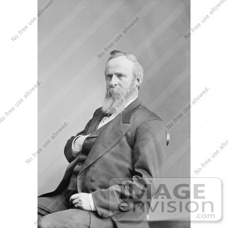 #7688 Image of 19th American President, Rutherford Birchard Hayes by JVPD