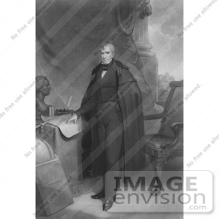 #7694 Image of William Henry Harrison, 9th President of the United States by JVPD