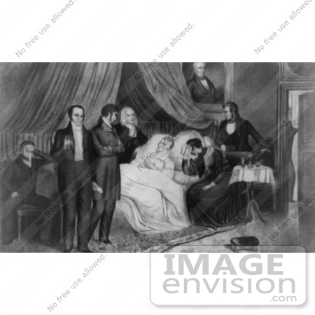 #7697 Picture of the Death of William Henry Harrison by JVPD