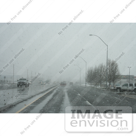 #770 Photograph of Snowy Road Conditions by Jamie Voetsch