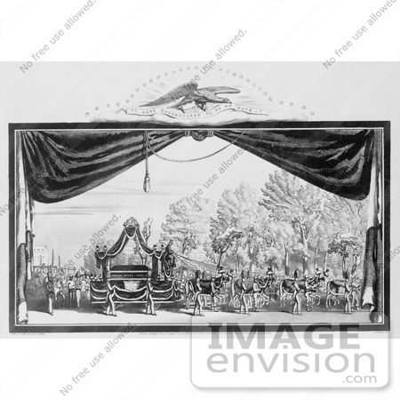 #7707 Picture of the Funeral of Zachary Taylor by JVPD